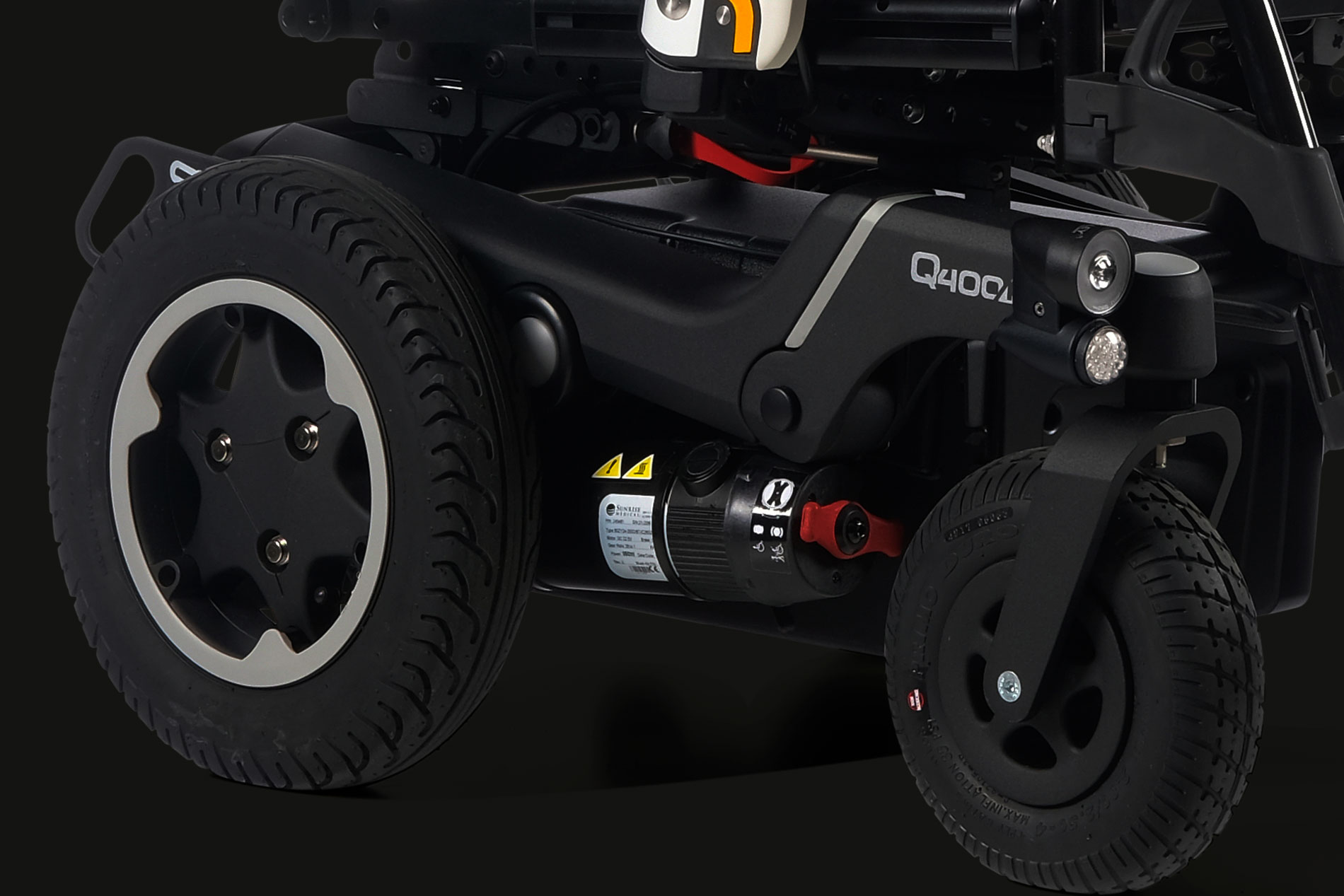 Elektrický vozík QUICKIE Q400, Vozík mechanický, skladací, oceľový (L3), Kód ZP L0759A
