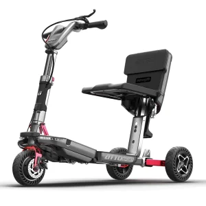 Elektrický skúter pre seniorov ATTO SPORT s možnosťou zloženia do kufríka.