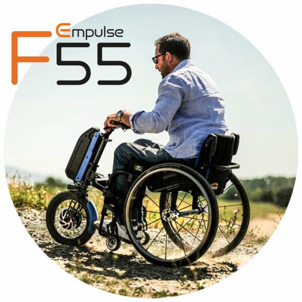 prídavný pohon k invalidnému vozíku F55