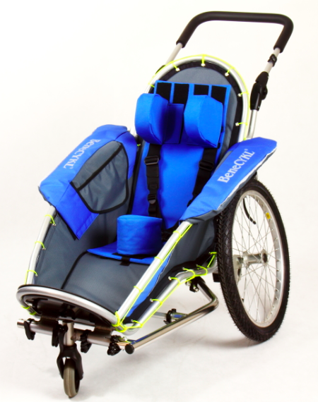 detský kočík pre invalidné deti na šport