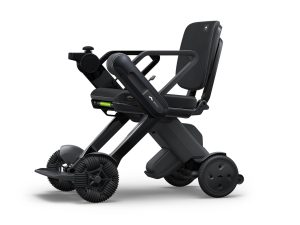 Elektrický invalidný vozík Whill C-Lite s odľahčenou karbonovou konštrukciou v čiernej farbe