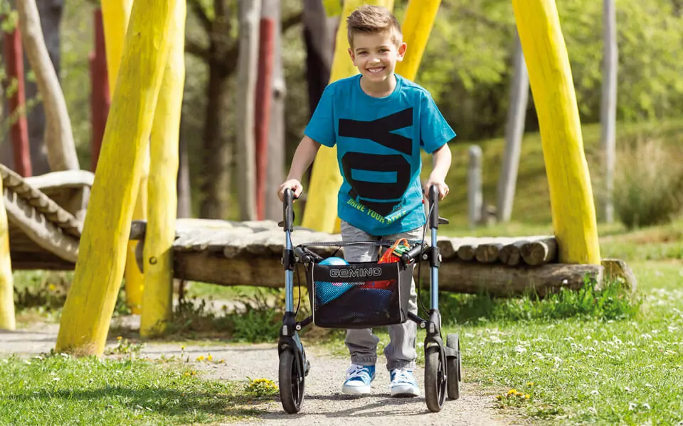 chodítko pre deti s reguláciou rýchlosti