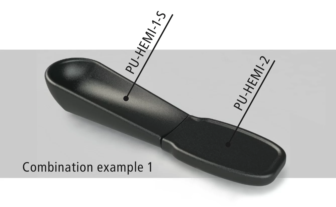 konturované područky Hemi na vozík