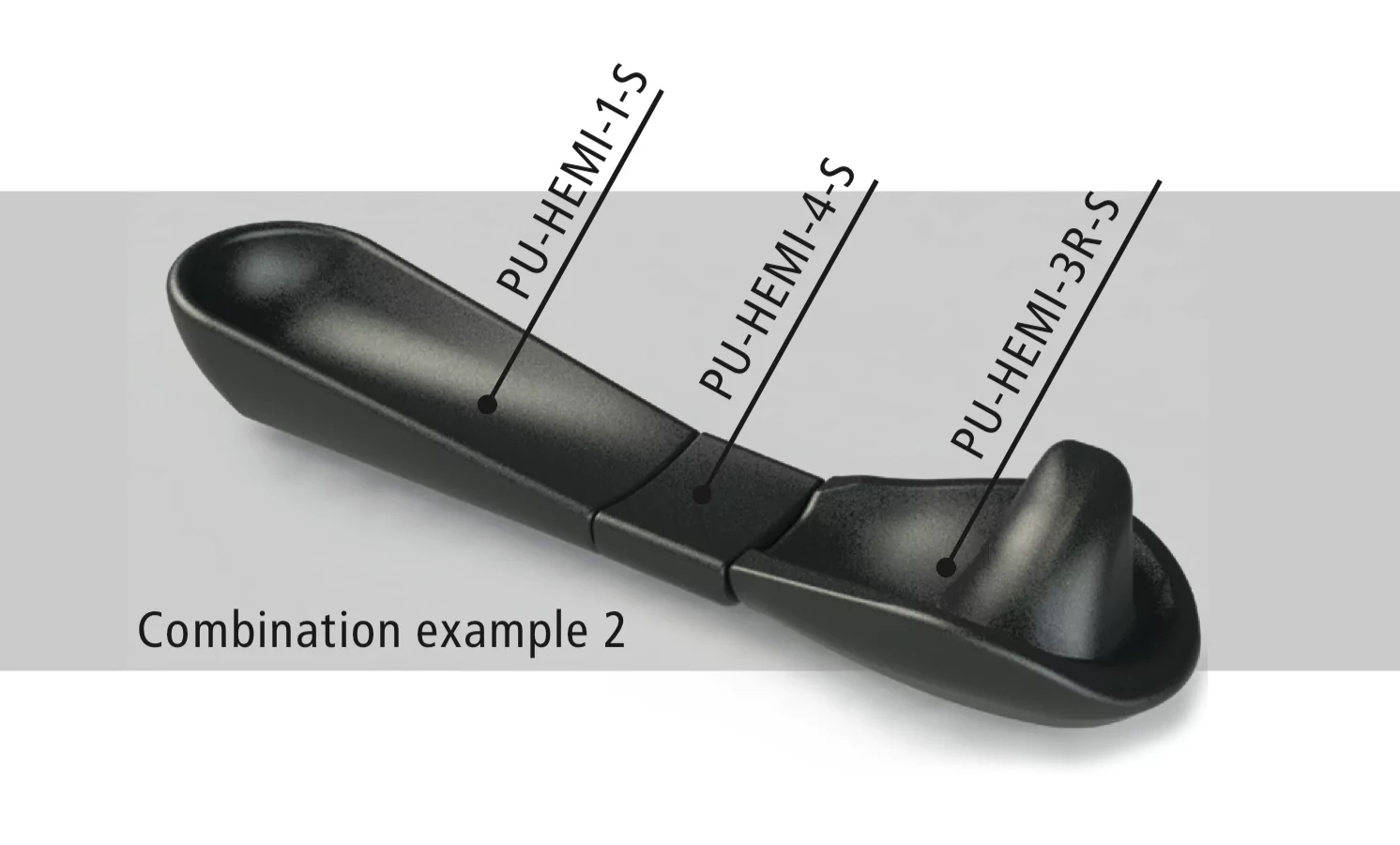 konturované područky Hemi na vozík