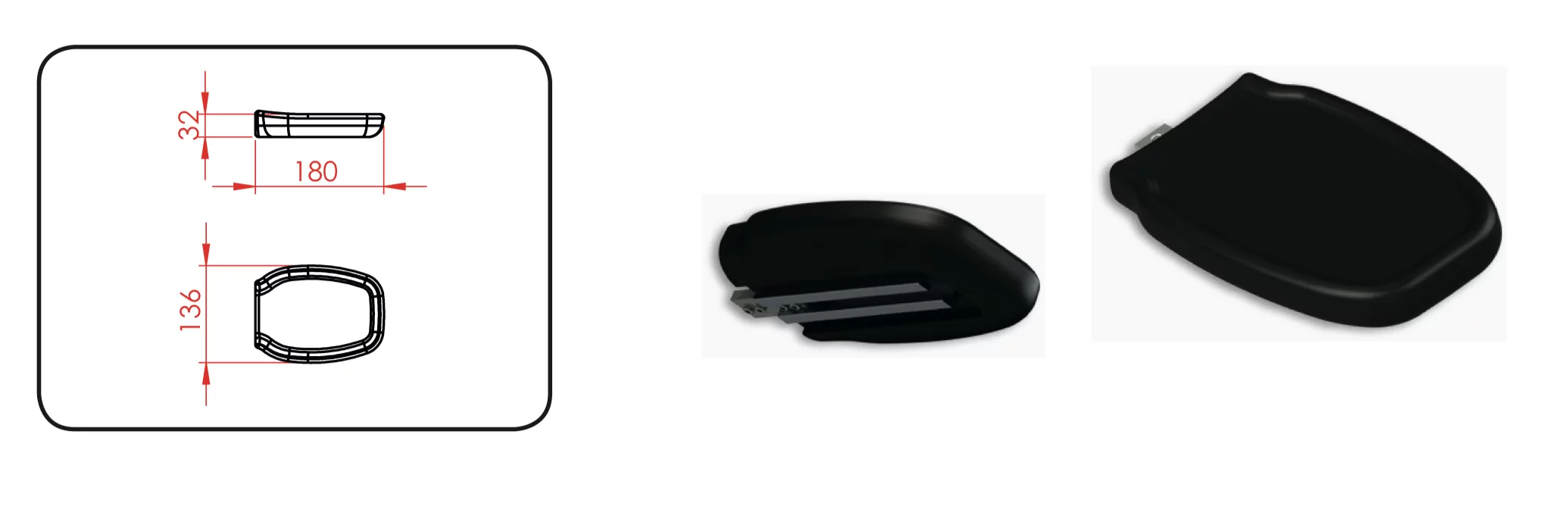 predni cast konturovane podrucky Hemi