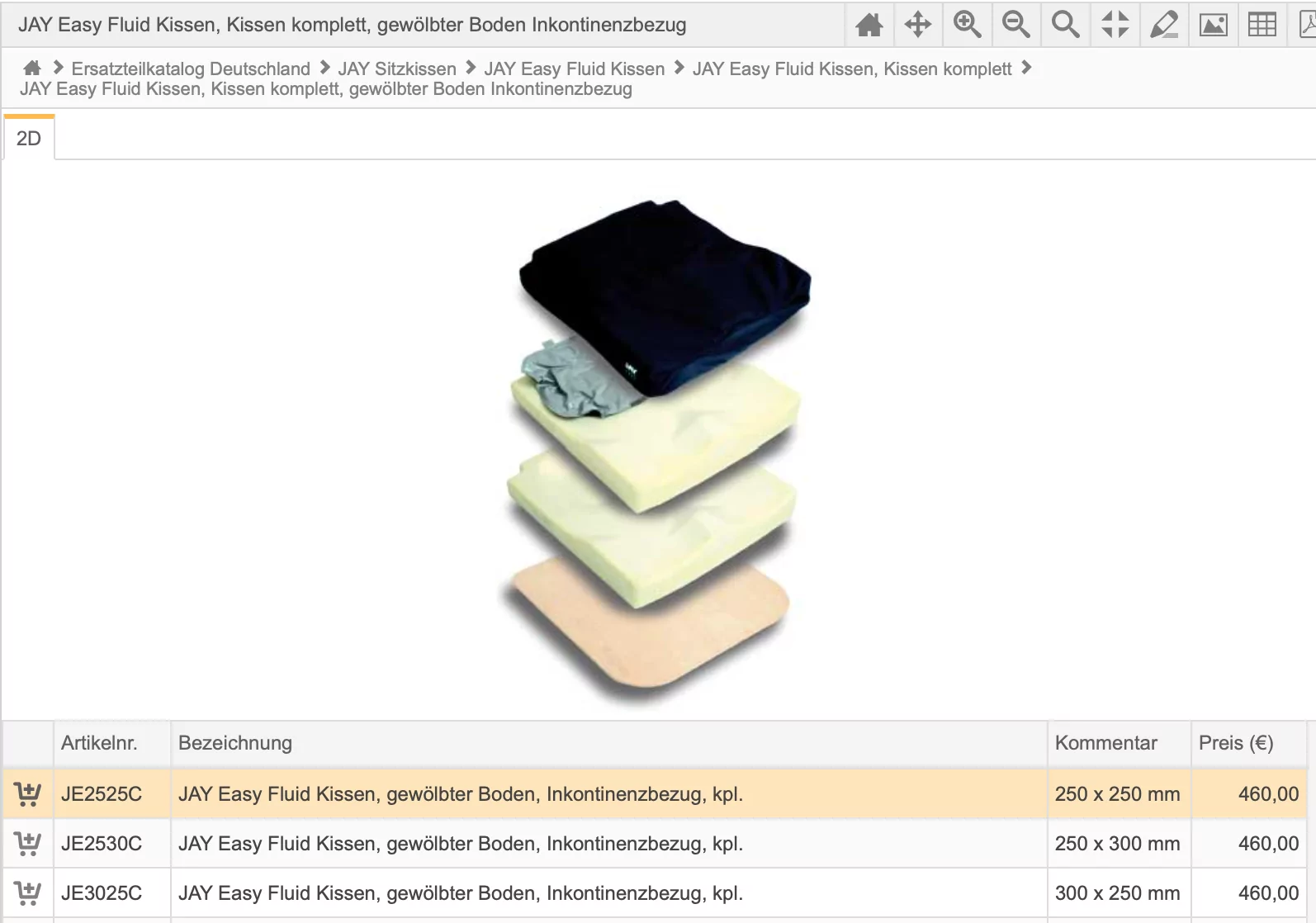 rozkres nahradnych dielov JAY