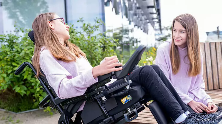 feature-tilt-in-space elektrický vozík QUICKIE Q300 M Mini Teens